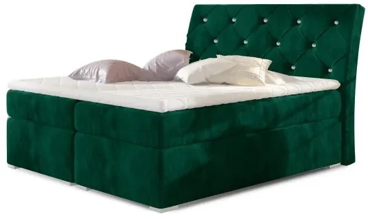 Boxspingová posteľ Marvin, biela 160x200cm (soft 17/BLN 16)