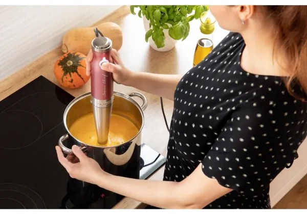 Sencor - Tyčový mixér 4v1 1200W/230V nerez/ružová