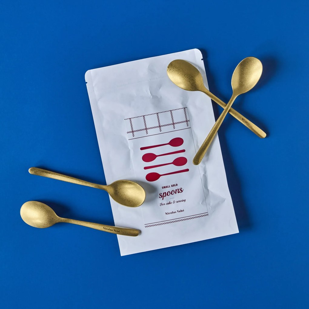 Nicolas Vahé Čajová lyžička Antique Gold – set 4 ks