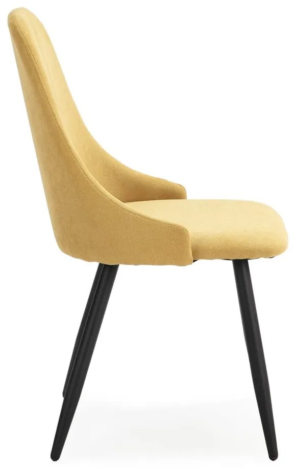 Žlté jedálenské stoličky v súprave 4 ks Mani - Marckeric