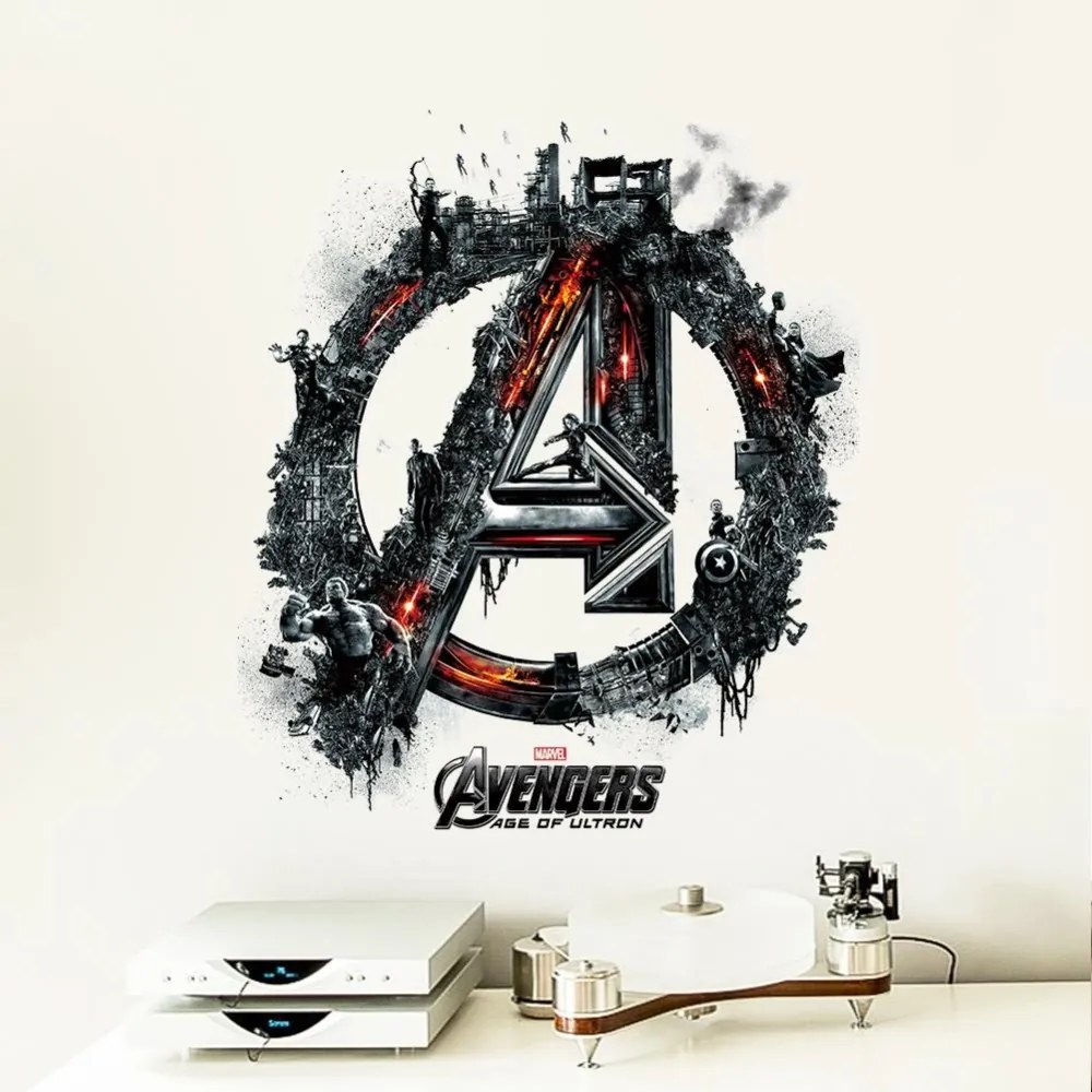 Veselá Stena Samolepka Znak Avengers