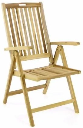 Záhradný drevený set z teakového dreva - 6 stoličiek, stôl