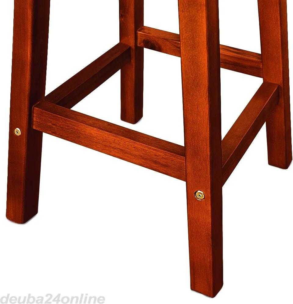 Sada 2 barových stoličiek z agátového dreva