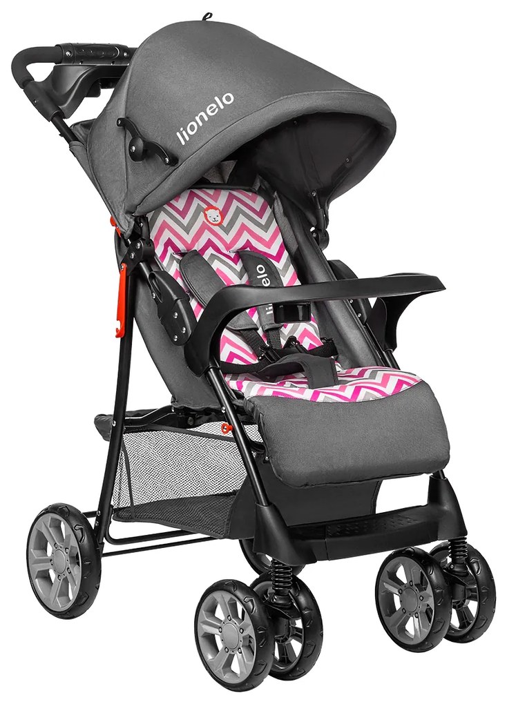 Športový kočík Lionelo Emma Plus pink scandi