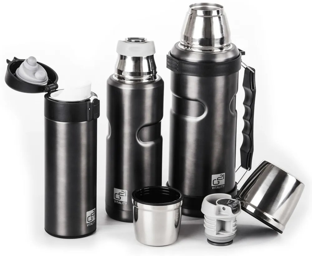 Termofľaša G21 na pitie, 500 ml, oceľovo šedá 60022403