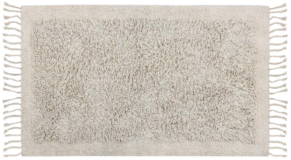 Bavlnený koberec 80 x 150 cm béžový BITLIS Beliani