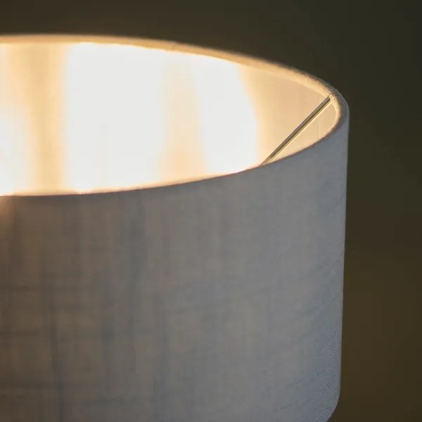 Endon 99149 - Stolná lampa HIGHCLERE 3xE14/18W/230V šedá/lesklý chróm