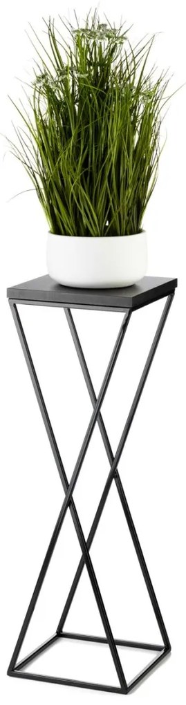 Kvetinový stojan LOFT 70 cm čierny