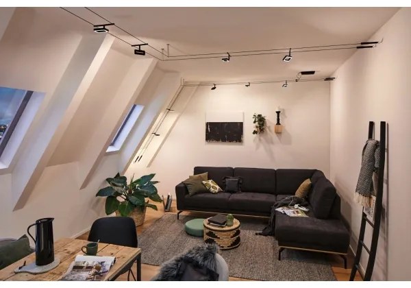 Paulmann 94485 - SADA 5xLED/4,8W Bodové svietidlo FRAME 230V čierna