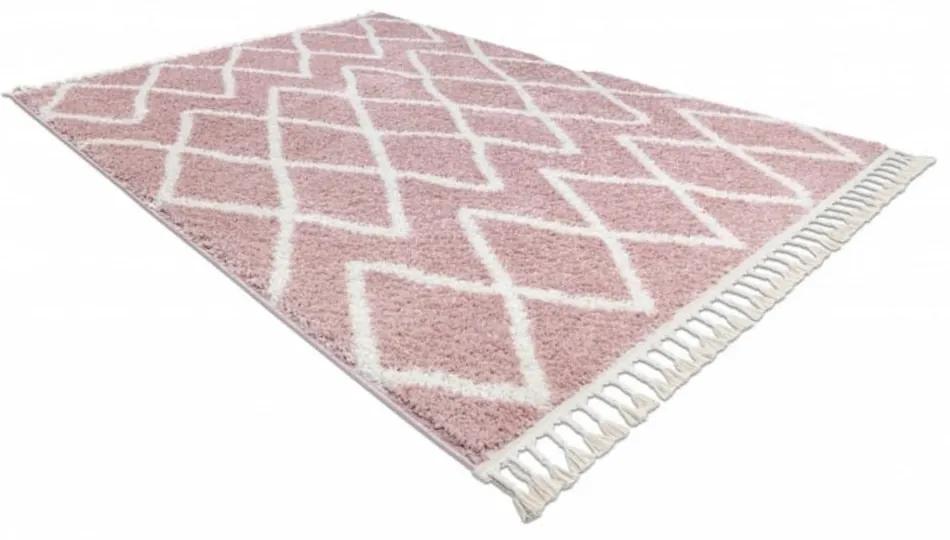 Kusový koberec Shaggy Beni ružový 180x270cm