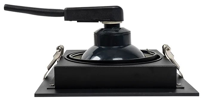 Moderné zapustené bodové svetlo čierne 18 cm nastaviteľné - Artemis 111