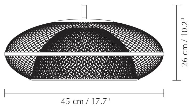 Tienidlo v zlatej farbe ø 45 cm Faraday – UMAGE