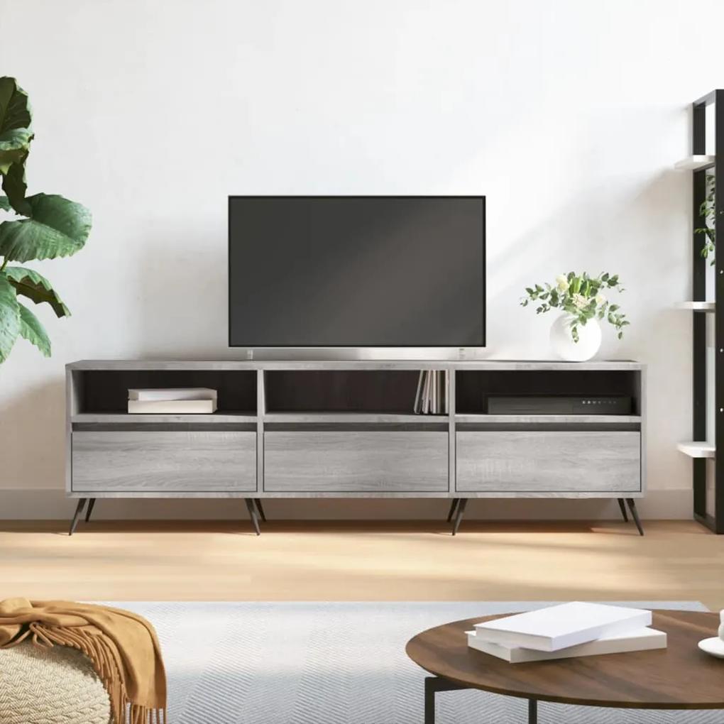 TV skrinka sivý dub sonoma 150x30x44,5 cm kompozitné drevo 831258