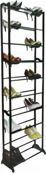 Verk Skladací botník Amazing Shoe Rack 50 párov čierna