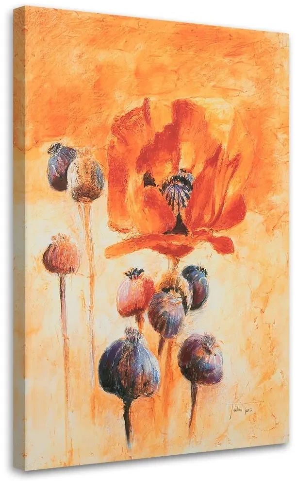 Gario Obraz na plátne Kvitnúce maky ako ručne maľované Rozmery: 60 x 90 cm