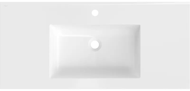 Mexen Otis, umývadlo na zapustenie 101 x 46,5 cm, biela lesklá, 25181000