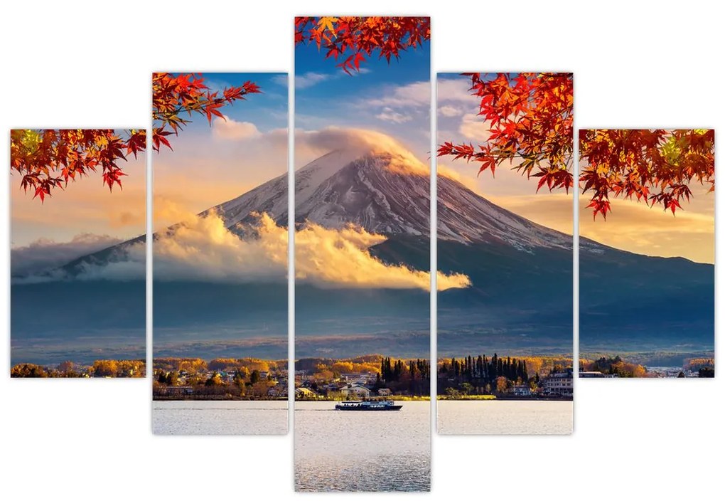 Obraz - Japonsko, Hora Fudži (150x105 cm)