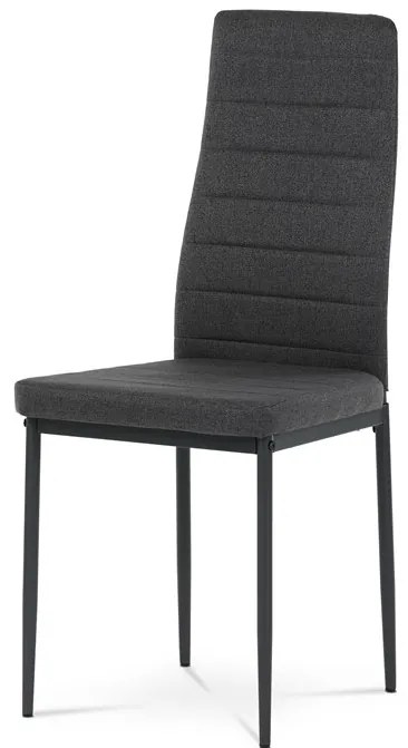 Autronic BONTEC Jedálenský set so 4 stoličkami, 130x70x76cm mramor, ASE-1004 BK2 Farba: Čierna