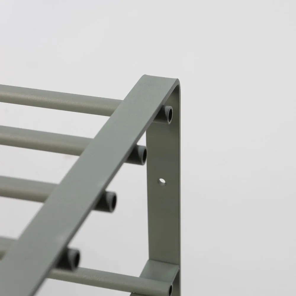 Zeleno-sivý kovový stojan na topánky Rex – Spinder Design