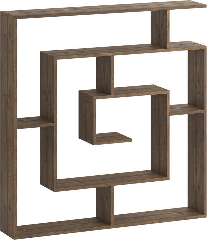 Moderná knižnica Houseland Labirent dub tmavý