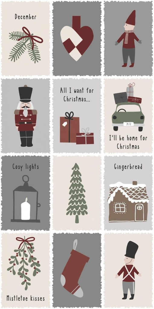 IB LAURSEN Papierové obrúsky Nostalgic Christmas