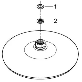 GROHE 26410000 - Sprchová hlavica TEMPESTA 210 mm lesklý chróm