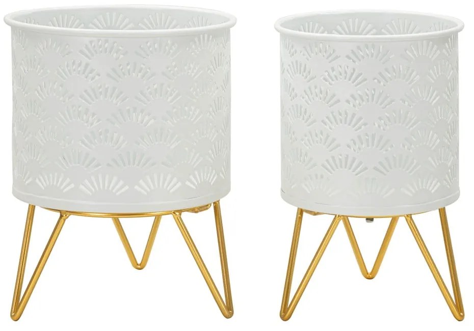 Kovové stojany na kvety 2 ks ø 16 cm (výška 20 cm) Carly – Mauro Ferretti