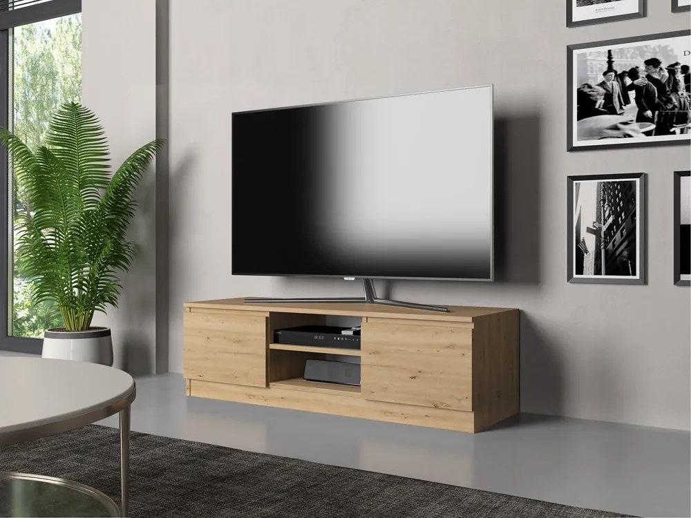 TV skrinka Musecalo 120 (dub artisan). Akcia -23%. Vlastná spoľahlivá doprava až k Vám domov. 1132497