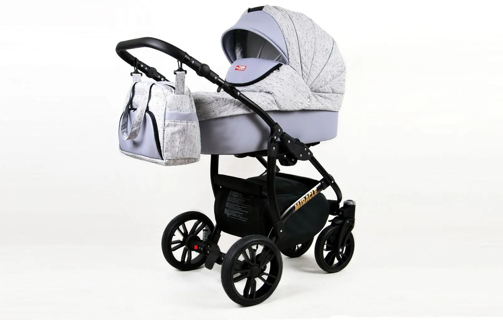 Kombinovaný kočárek Raf-pol Miracle - Light grey (2-kombinácia)