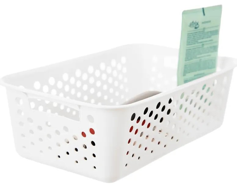 Orion M - Košík na organizáciu drobností, séria ARTUR, 25x16 - biely