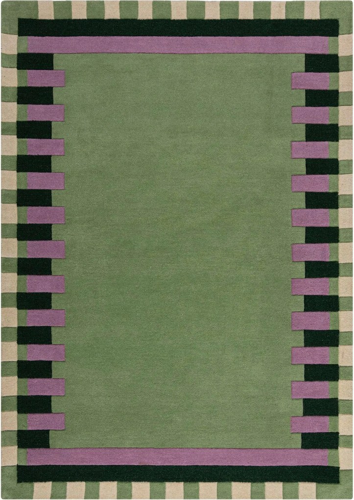 XXXLutz VLNENÝ KOBEREC, 120/170 cm zelená, lila Flair Rugs - Online Only bytové doplnky - 003165041001