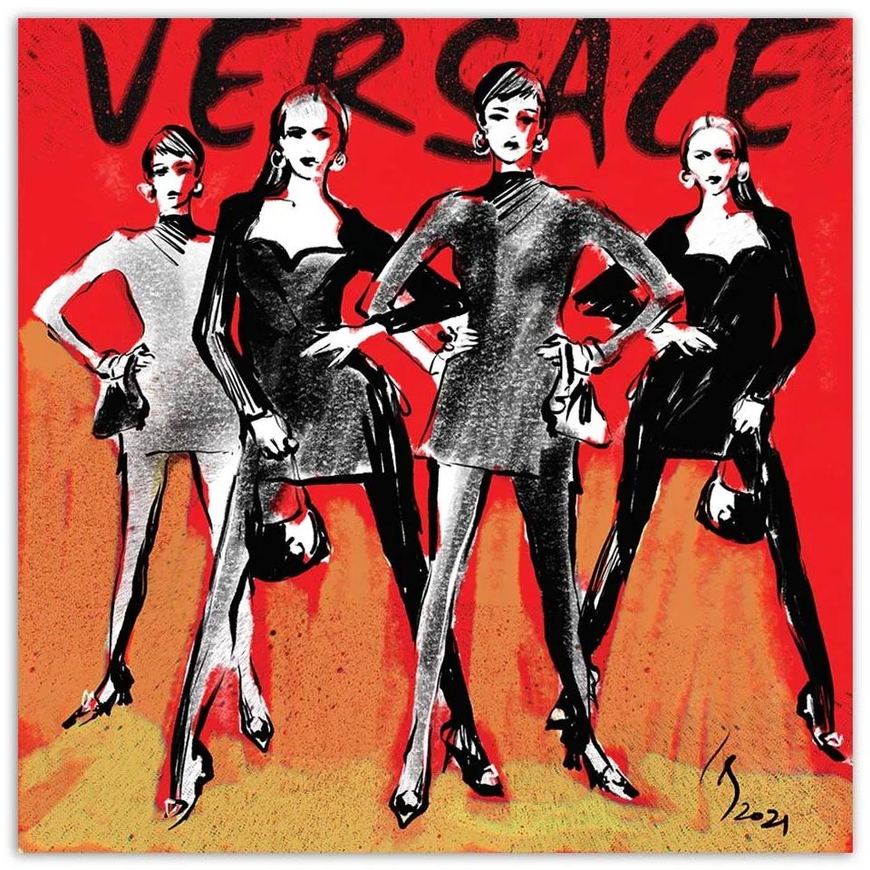 Gario Obraz na plátne Versace Móda Ženy - Irina Sadykova Rozmery: 30 x 30 cm
