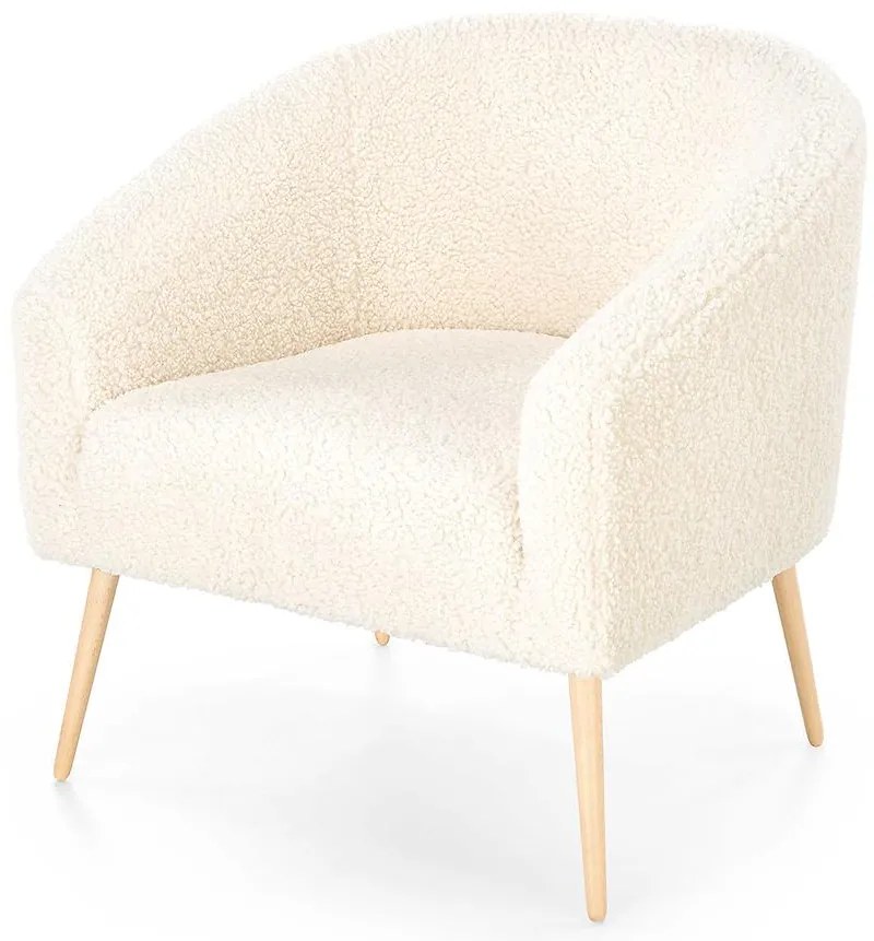 Kreslo Grifon 2 krémová/prírodné