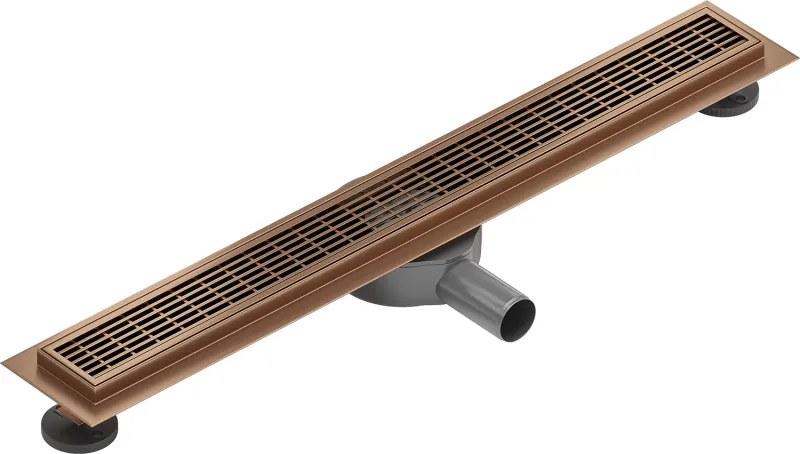 Mexen Flat 360° M33 sprchový žľab 50 cm, medená matná, 1C33050-40