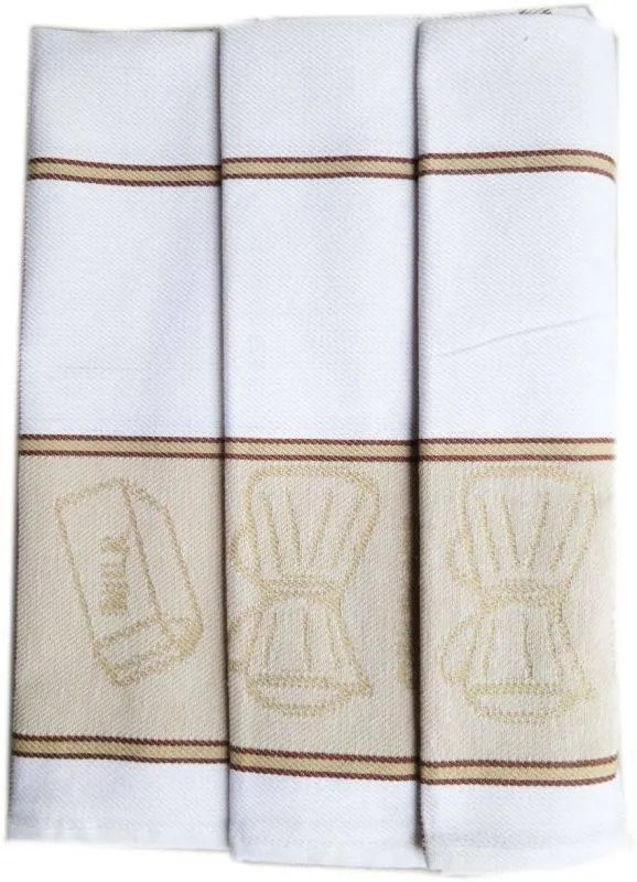 Polášek -  Polášek Kuchynské utierky z Egyptskej bavlny 3 ks vzor č.33 Bavlna