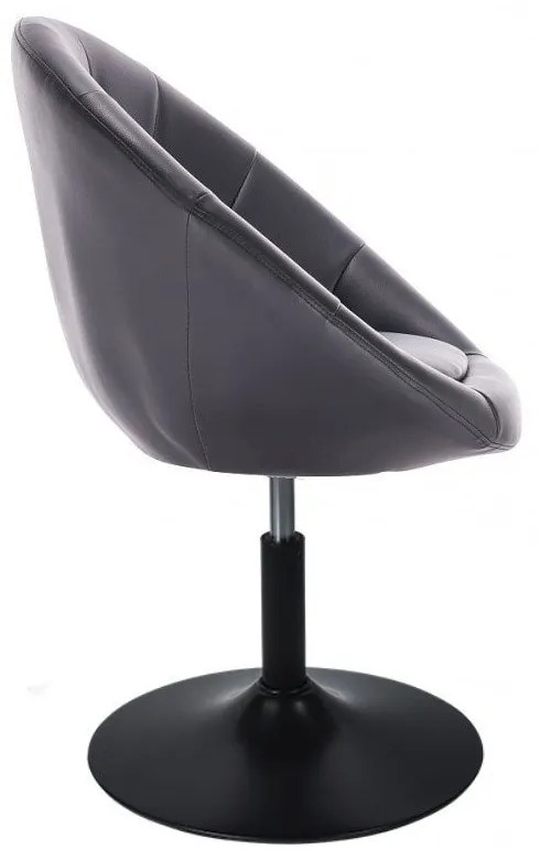 LuxuryForm DESIGN Kreslo VERA na čiernom tanieri - čierne