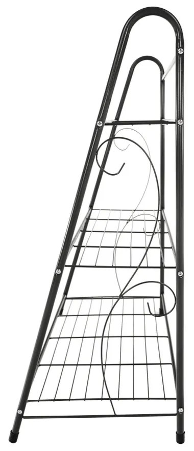 Kondela Regál, 3-policový, tmavosivá, VERUMA