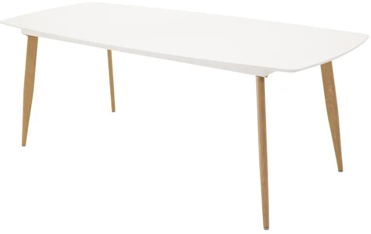 Polar jedálenský stôl 240x100 cm (biela/natur)