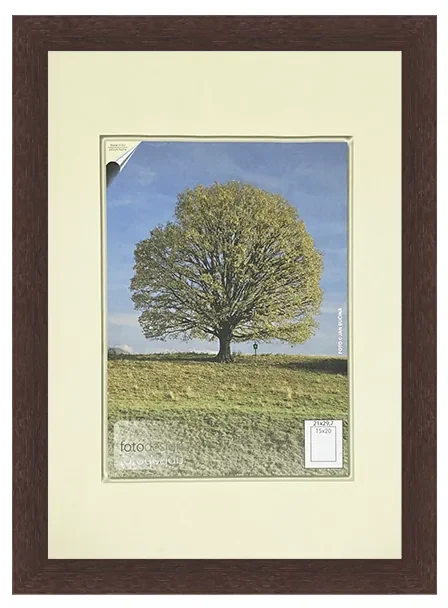 18x24 | Rámček Kiel wenge BEZ SKLA len rám a podklad [BN]