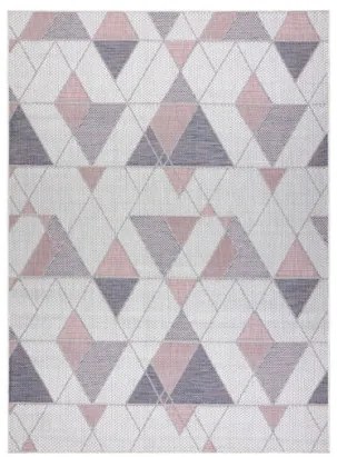Koberec SIZAL SION Geometric 3006 ecru/rúž