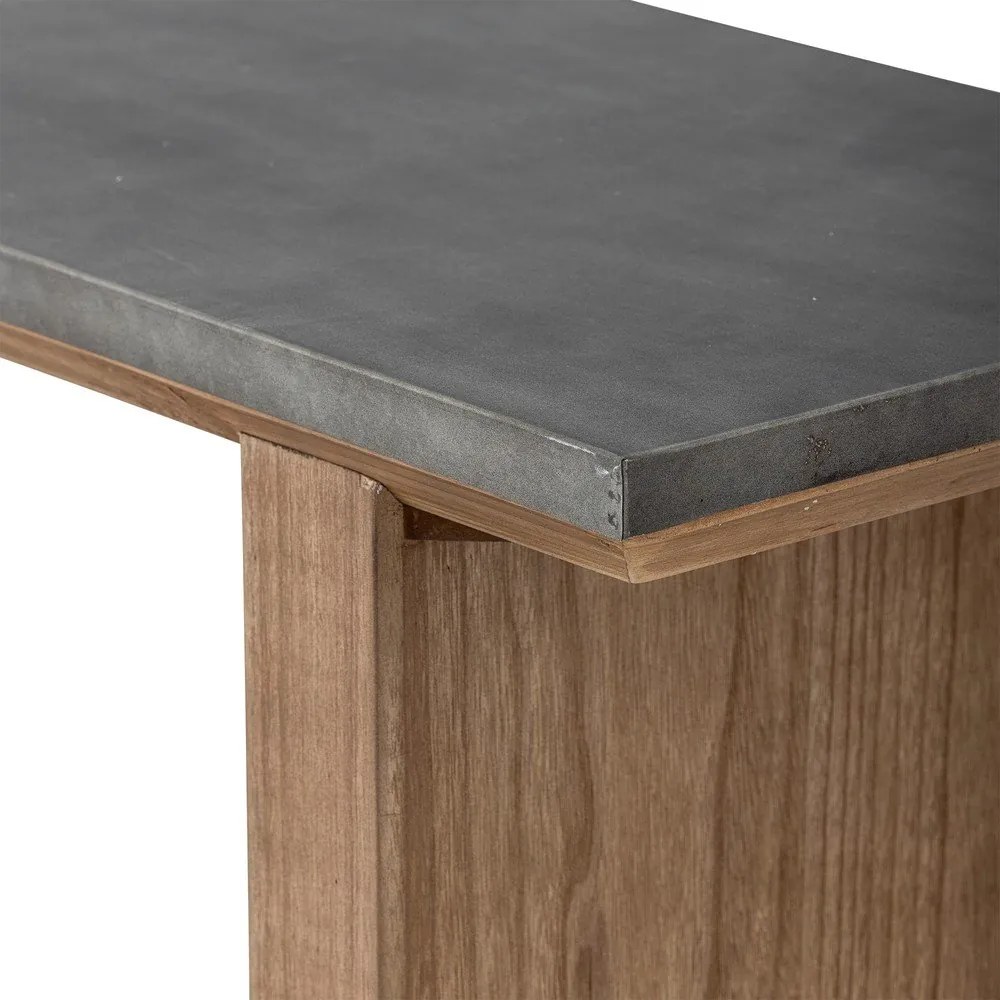 Konzolový stolík s kovovou doskou v prírodnej farbe 40x110 cm Riva – Bloomingville