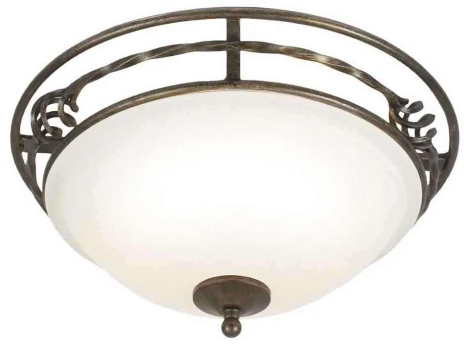 Elstead PB-F-A-BLK-GOLD - Stropné svietidlo PEMBROKE 2xE27/60W/230V