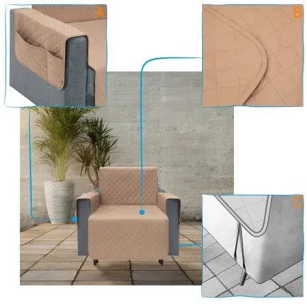 Poťah na kreslo PARIS béžový