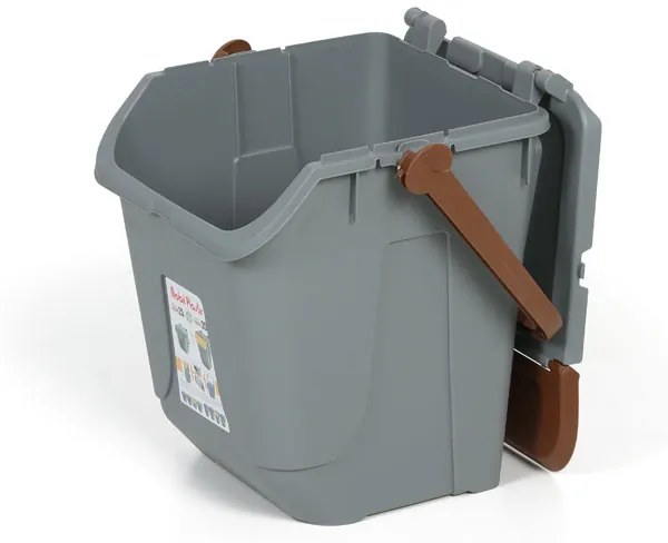 Mobil Plastic Plastový odpadkový kôš na triedenie odpadu ECOLOGY, 25 l, sivá/hnedá