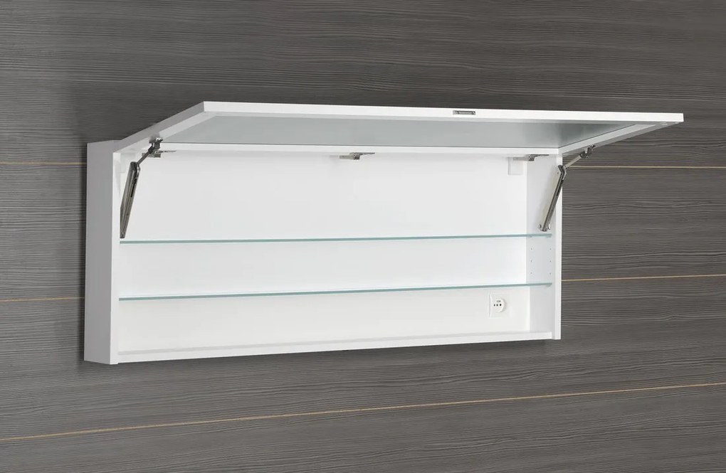 Sapho Sapho, CLOE galérka s LED osvetlením, 120x50x18cm, biela, CE120-0030