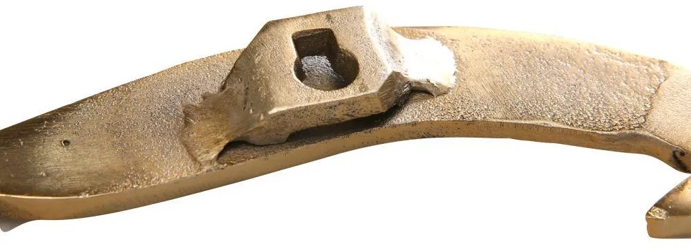 Hliníková dekorácia na stenu Gold Birds 13x35 cm + 12x40 cm