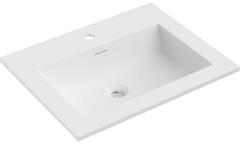 Mexen Otis, umývadlo na zapustenie 61 x 46,5 cm, biela matná, 25186001