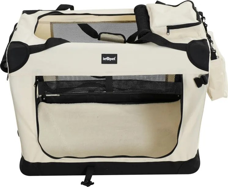 Leopet Transportný box pre psov XXXL, 102 x 69 x 69 cm, béž
