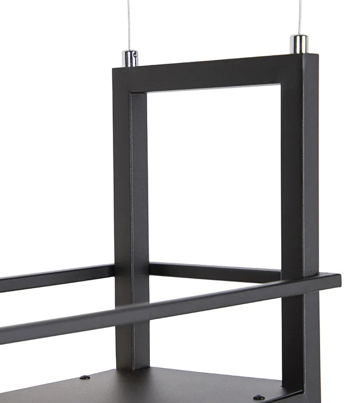 Inteligentné závesné svietidlo čierne vrátane WiFi A60 - Cage Rack