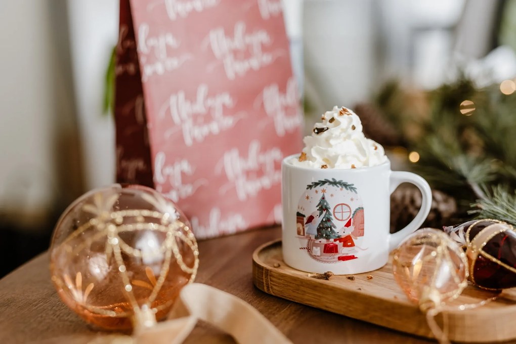 Bella Rose Porcelánový hrnček Vianočné myšky 180 ml